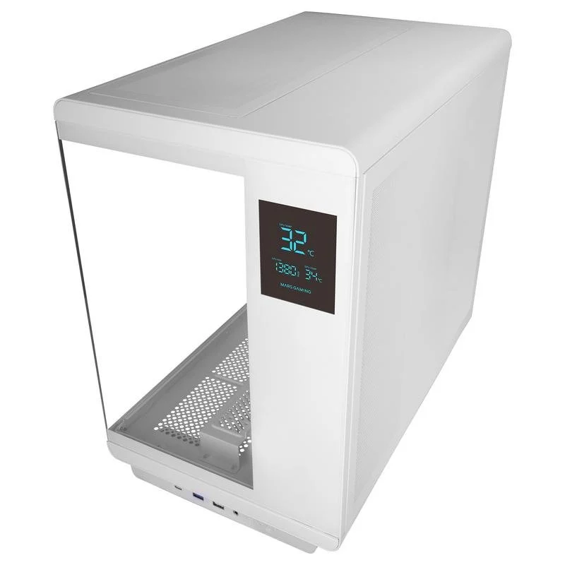 Mars Gaming MC-REVPROW ATX Ecrã LCD 4,3" ARGB Branco - Image 7
