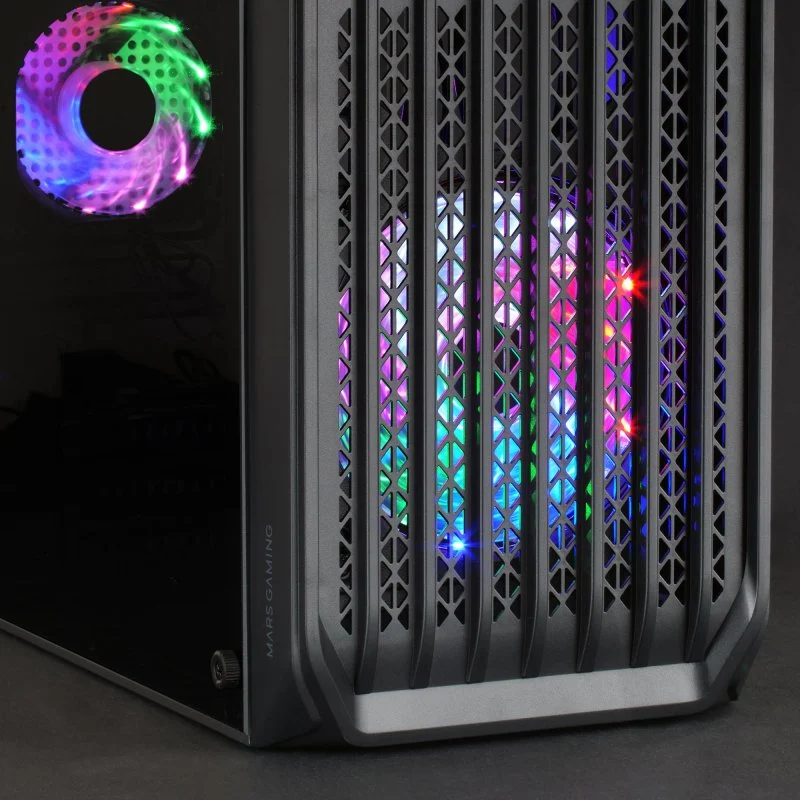 Mars Gaming MC-S2 FRGB MicroATX USB 3.0 com Janela Preto - Image 2