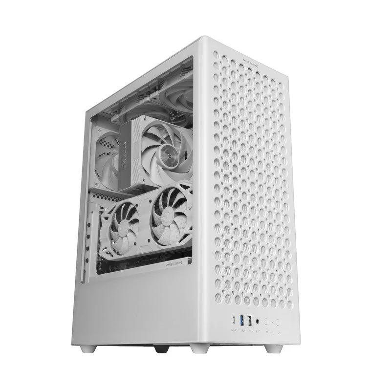 Mars Gaming MC-T800 4 Ventoinhas FDB Mesh USB-C Branco - Image 3