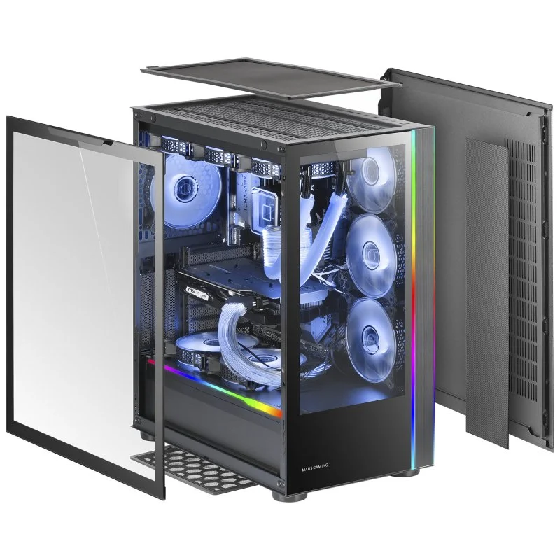 Mars Gaming MC-Ultra Custom XXL USB 3.0 ARGB Preta - Image 4