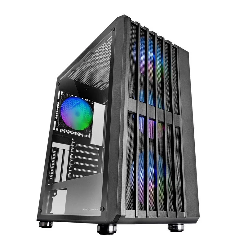 Mars Gaming MC-VAULT ATX 4x Ventoinhas ARGB 12cm Mesh - Image 1