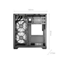 Mars Gaming MicroATX MC-VIEW3 Vidro Temperado ARGB - Thumbnail Image 8