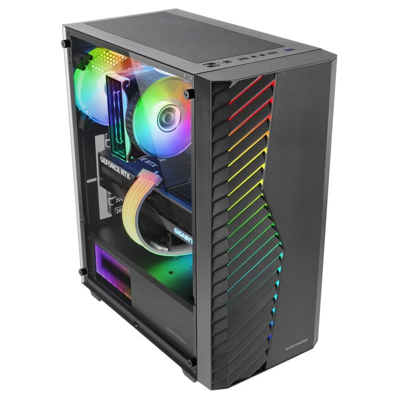 Mars Gaming MC-VOLT Caixa ATX com Ventoinha ARGB 120mm - Image 2
