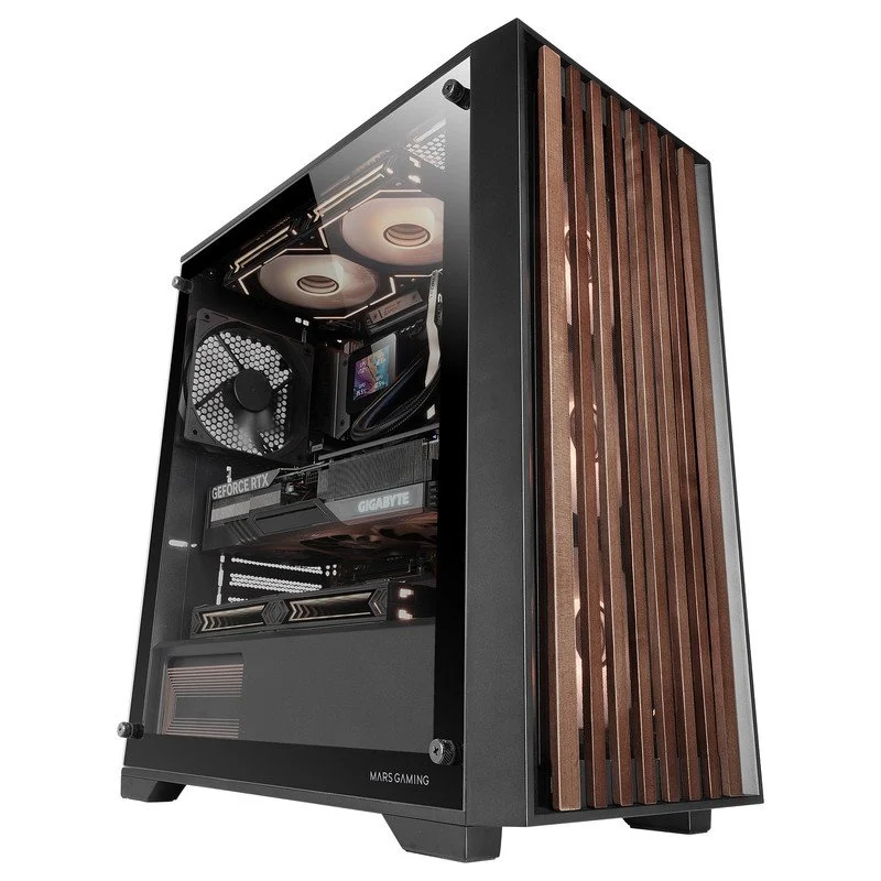 Mars Gaming MC-WOOD Caixa ATX Painel Frontal em Madeira - Image 3