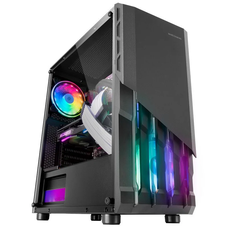 Mars Gaming MC-X2 FRGB USB 3.0 Preta com Janela - Image 1
