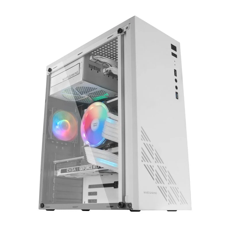 Mars Gaming MC100W FRGB Painel Acrílico USB 3.0 Branca - Image 3