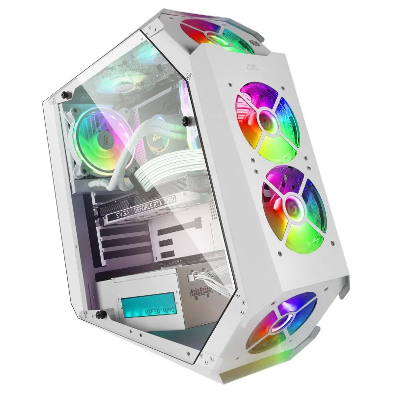 Mars Gaming MC51W Vidro Temperado USB 3.0 Branca - Image 2