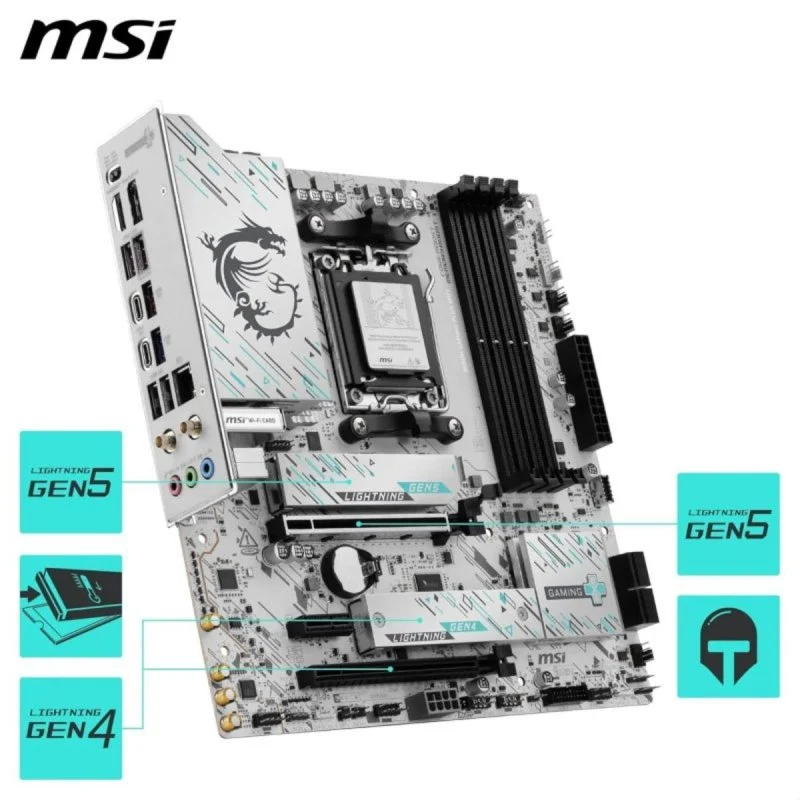 MSI B850M GAMING PLUS AM5 DDR5 Micro ATX Wi-Fi 7 - Image 2