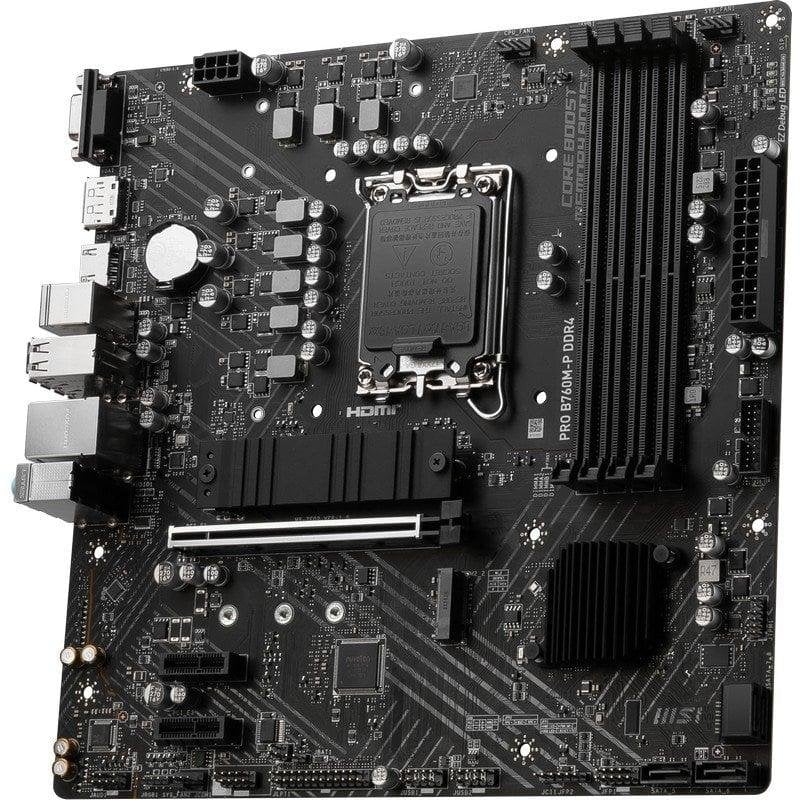 MSI PRO B760M-P DDR4 LGA1700 PCIe 4.0 128GB 2.5GbE M.2 - Image 3