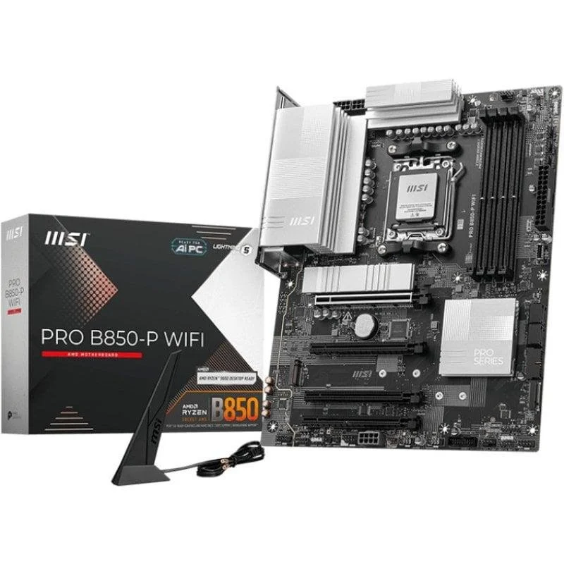 MSI PRO B850-P WIFI AMD Socket AM5 DDR5 ATX WiFi 7 5G - Image 1
