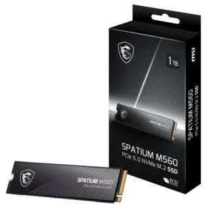 MSI SPATIUM M560 1TB SSD 10200MB/s NVMe PCIe 5.0 M.2 Gen5 3D NAND