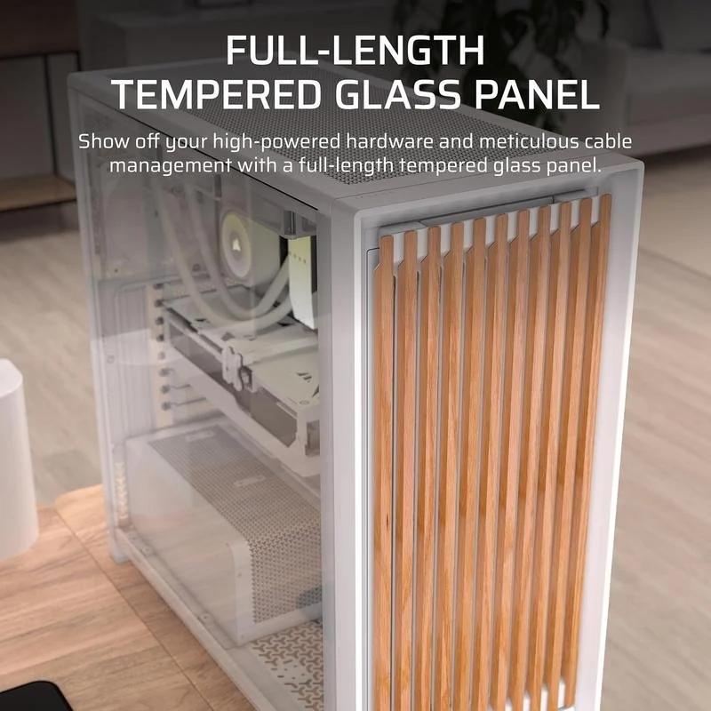 CORSAIR FRAME 5000D WOOD RS White/Oak - Image 5