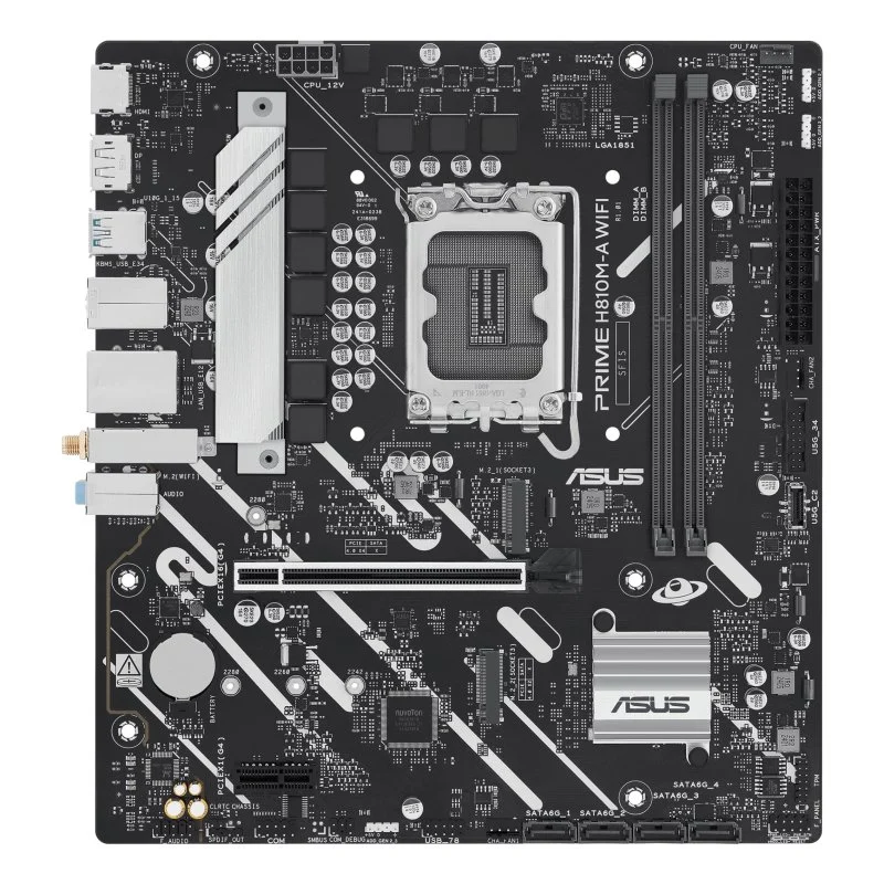 ASUS Intel H810 LGA 1851 Micro ATX PRIME DDR5 M.2 PCIe 4.0 - Image 2
