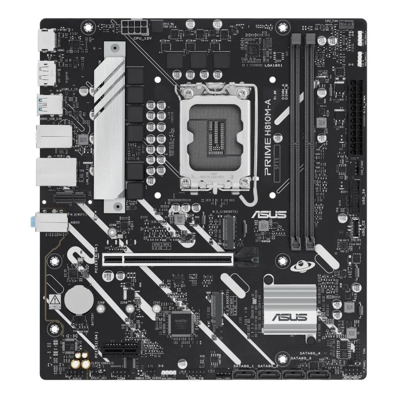 ASUS PRIME H810M-A-CSM Micro-ATX LGA1851 DDR5 PCIe 4.0 - Image 2