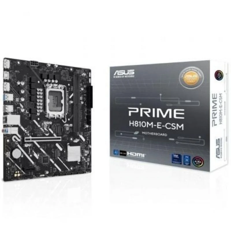 ASUS PRIME H810M-E-CSM Micro-ATX LGA1851 DDR5 PCIe 4.0 - Image 1