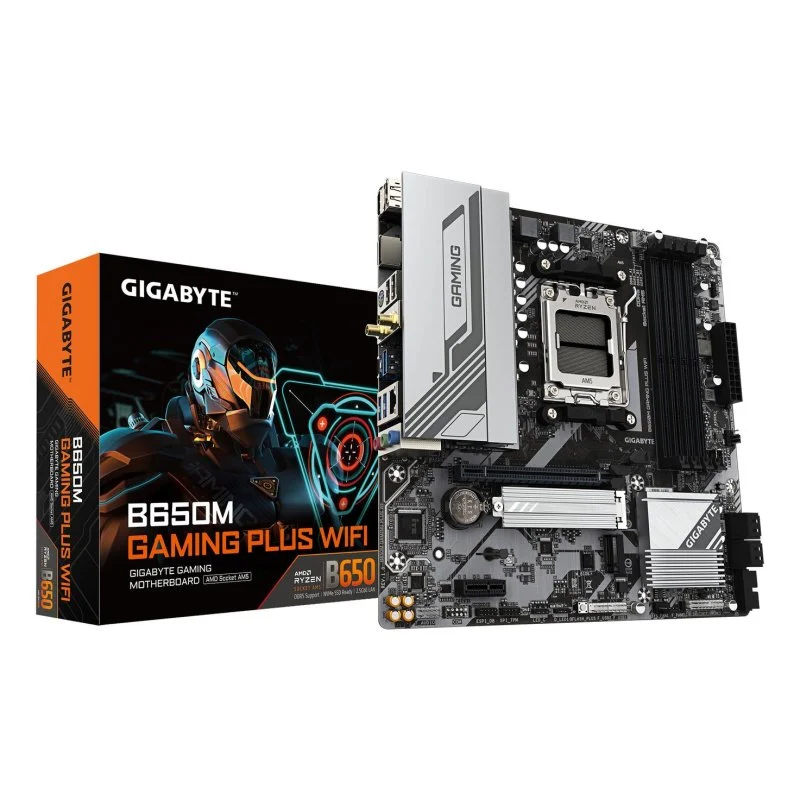 Gigabyte B650M GAMING PLUS WIFI Micro-ATX AMD AM5 DDR5 - Image 1