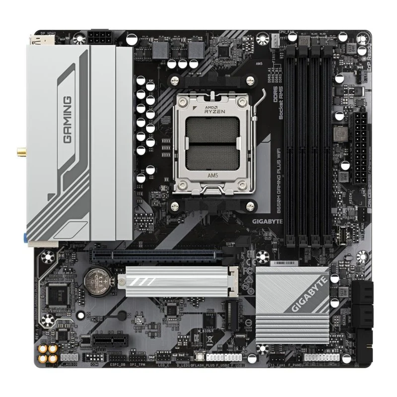 Gigabyte B650M GAMING PLUS WIFI Micro-ATX AMD AM5 DDR5 - Image 2
