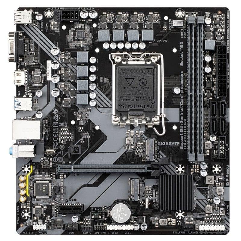 Gigabyte B760M H DDR4LGA 1700 DDR4 Micro-ATX PCIe 4.0 M.2 - Image 2
