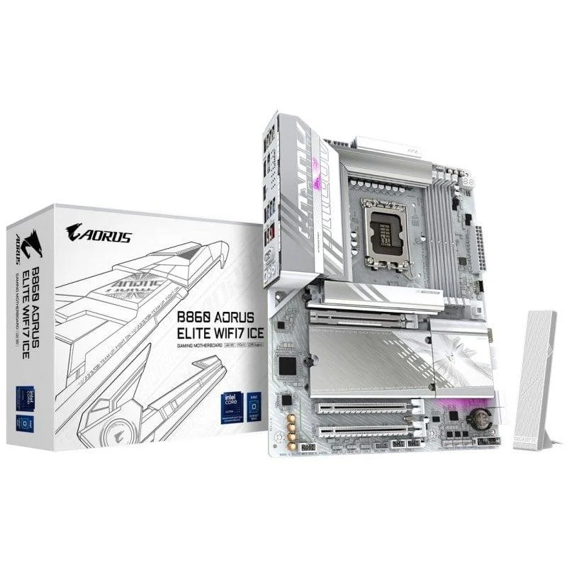 Gigabyte AORUS ELITE ICE B860 LGA 1851 DDR5 ATX WiFi 7 - Image 1
