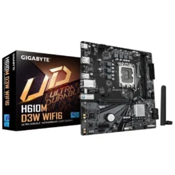 Gigabyte H610M D3W LGA 1700 DDR5 WIFI6 Dual M.2 ALC897 - Thumbnail Image 1