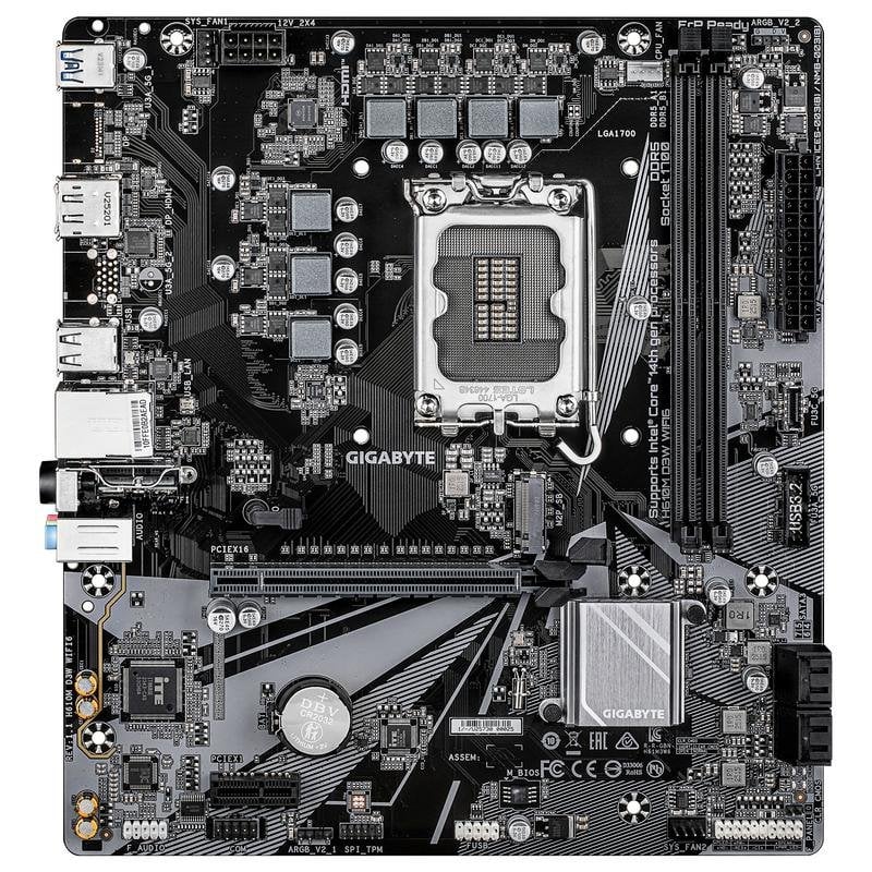 Gigabyte H610M D3W LGA 1700 DDR5 WIFI6 Dual M.2 ALC897 - Image 2