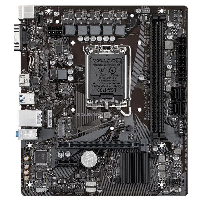 Gigabyte H610M H V2 Micro-ATX DDR5 LGA 1700 M.2/SATA III - Image 2