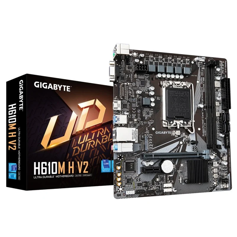 Gigabyte H610M H V2 Micro-ATX DDR5 LGA 1700 M.2/SATA III - Image 1