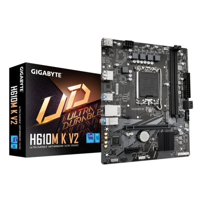 GIGABYTE H610M K V2 Micro-ATX LGA 1700 DDR5 PCIe 4.0 - Image 1