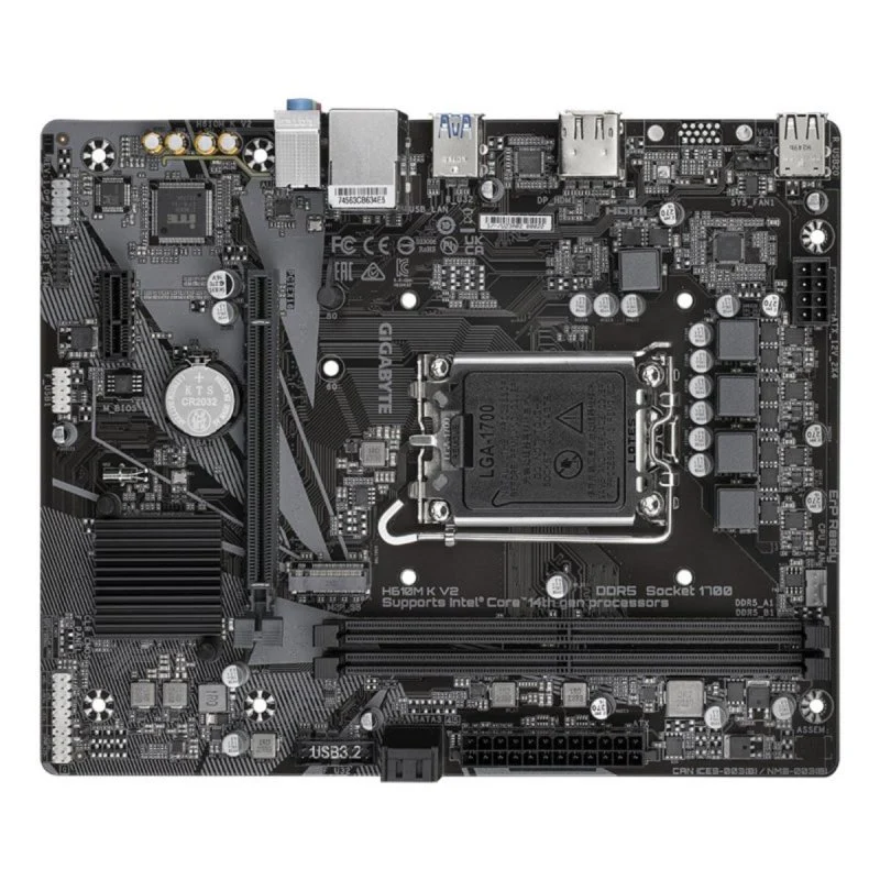 GIGABYTE H610M K V2 Micro-ATX LGA 1700 DDR5 PCIe 4.0 - Image 4