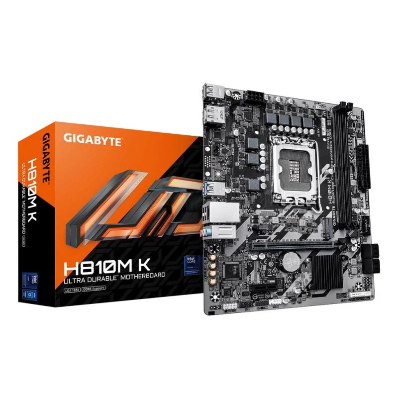 Gigabyte H810M K LGA1851 DDR5 Micro-ATX M.2 PCIe 4.0 RAID - Image 1