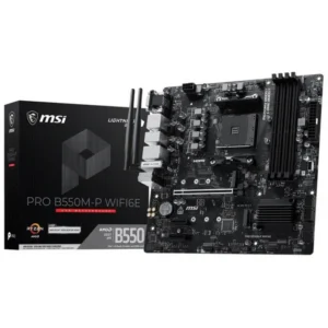 MSI B550M-P WiFi6E AM4 DDR4 Micro ATX Bluetooth WLAN