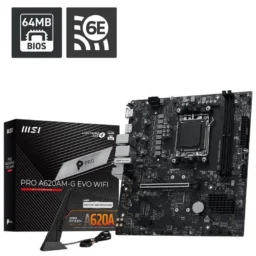 MSI PRO A620AM-G EVO AM5 DDR5 micro ATX WiFi 6E 2.5G - Thumbnail Image 2
