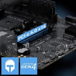 MSI PRO B550M-B AM4 DDR4 micro ATX PCIe 4.0 64GB RAM - Thumbnail Image 3