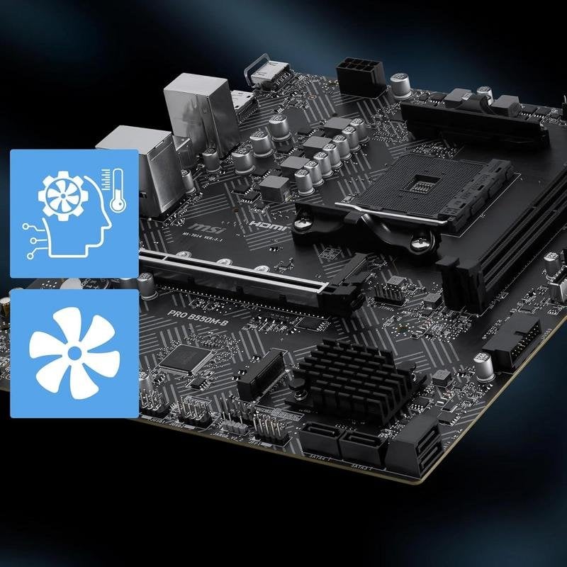MSI PRO B550M-B AM4 DDR4 micro ATX PCIe 4.0 64GB RAM - Image 5