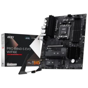 MSI PRO B840-S EVO ATX AM5 DDR5 WiFi 6E 2.5GbE M.2