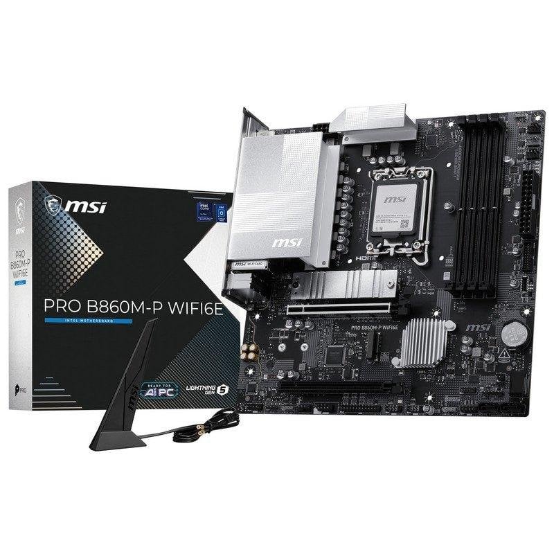 MSI PRO B860M-P LGA1851 DDR5 Micro-ATX WiFi 6E 2.5G LAN - Image 1