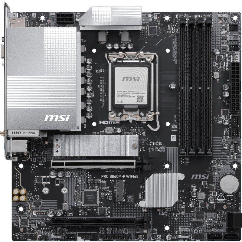MSI PRO B860M-P LGA1851 DDR5 Micro-ATX WiFi 6E 2.5G LAN - Image 3