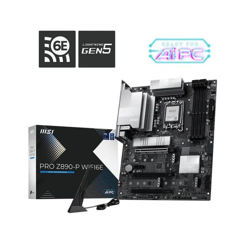 MSI PRO Z890-P LGA 1851 DDR5 ATX WiFi 6E Bluetooth 5.3 - Image 2