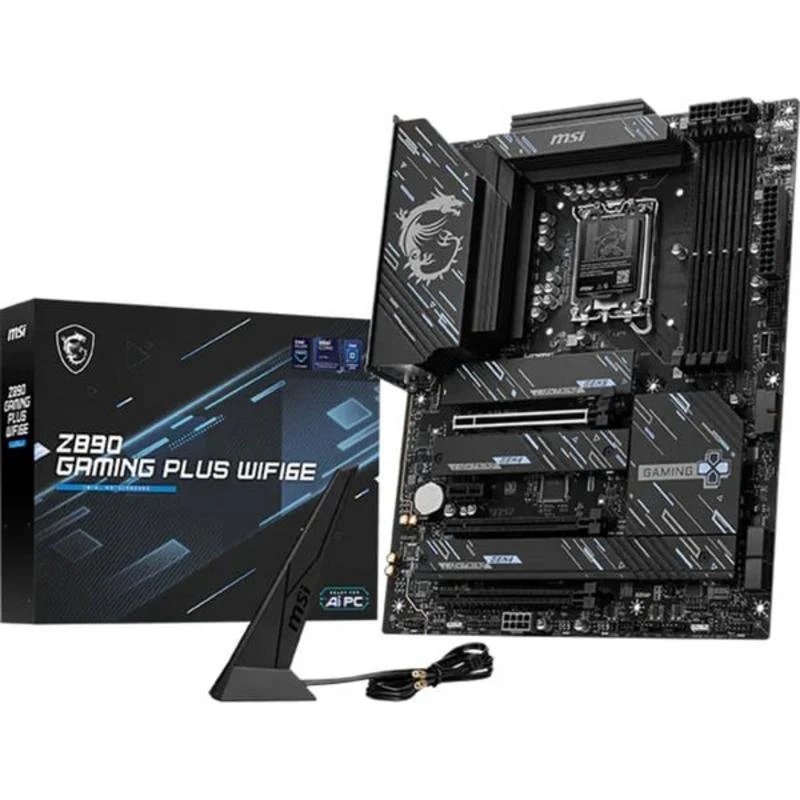 MSI Z890 GAMING PLUS LGA 1851 DDR5 ATX RGB - Image 1