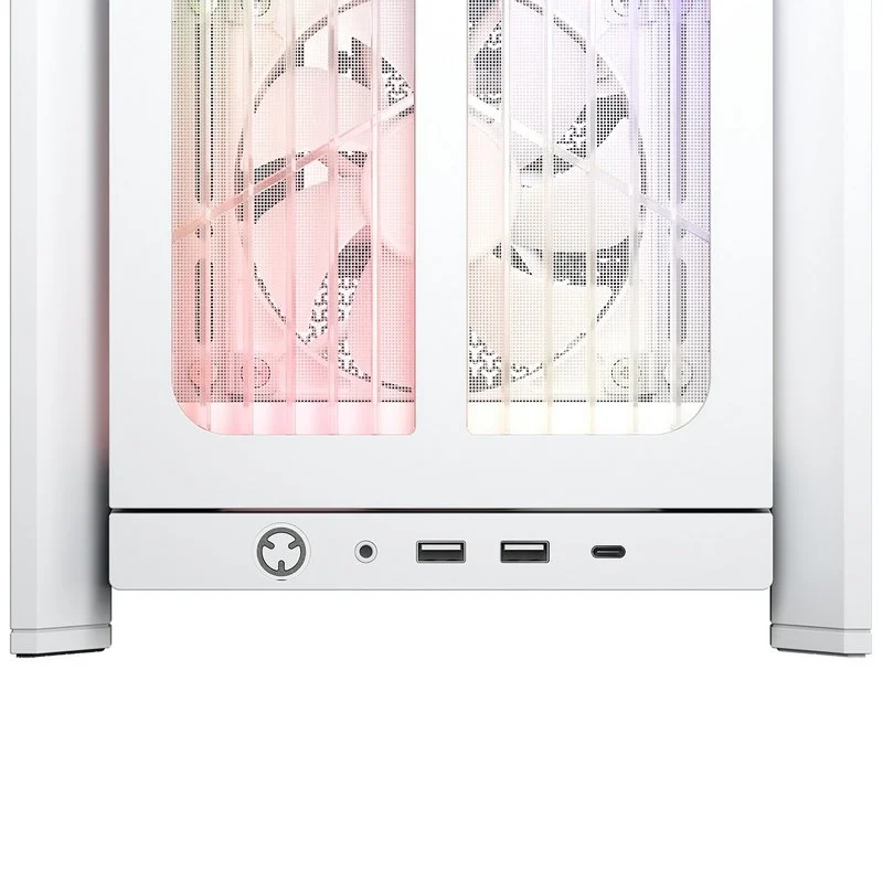 Corsair ATX FRAME 4000X RS ARGB Branca Vidro Temperado - Image 7
